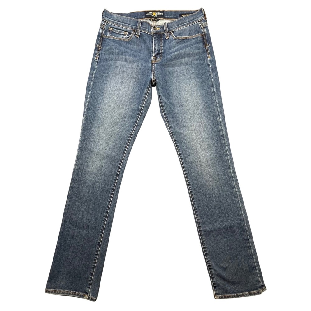 Lucky Brand Blue Sofia Straight Leg Stretch Denim Jeans Womens Size 8/29